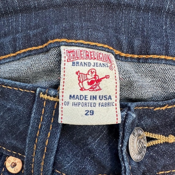 (New) True Religion World Tour Jeans Women's Dark Wash Skinny Denim Size 29 NWOT - Picture 14 of 16